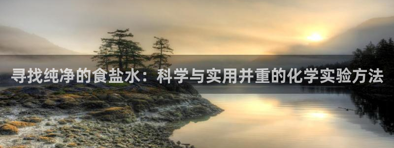 威九国际特殊奖励：寻找纯净的食盐水：科学与实用并重的化学实验